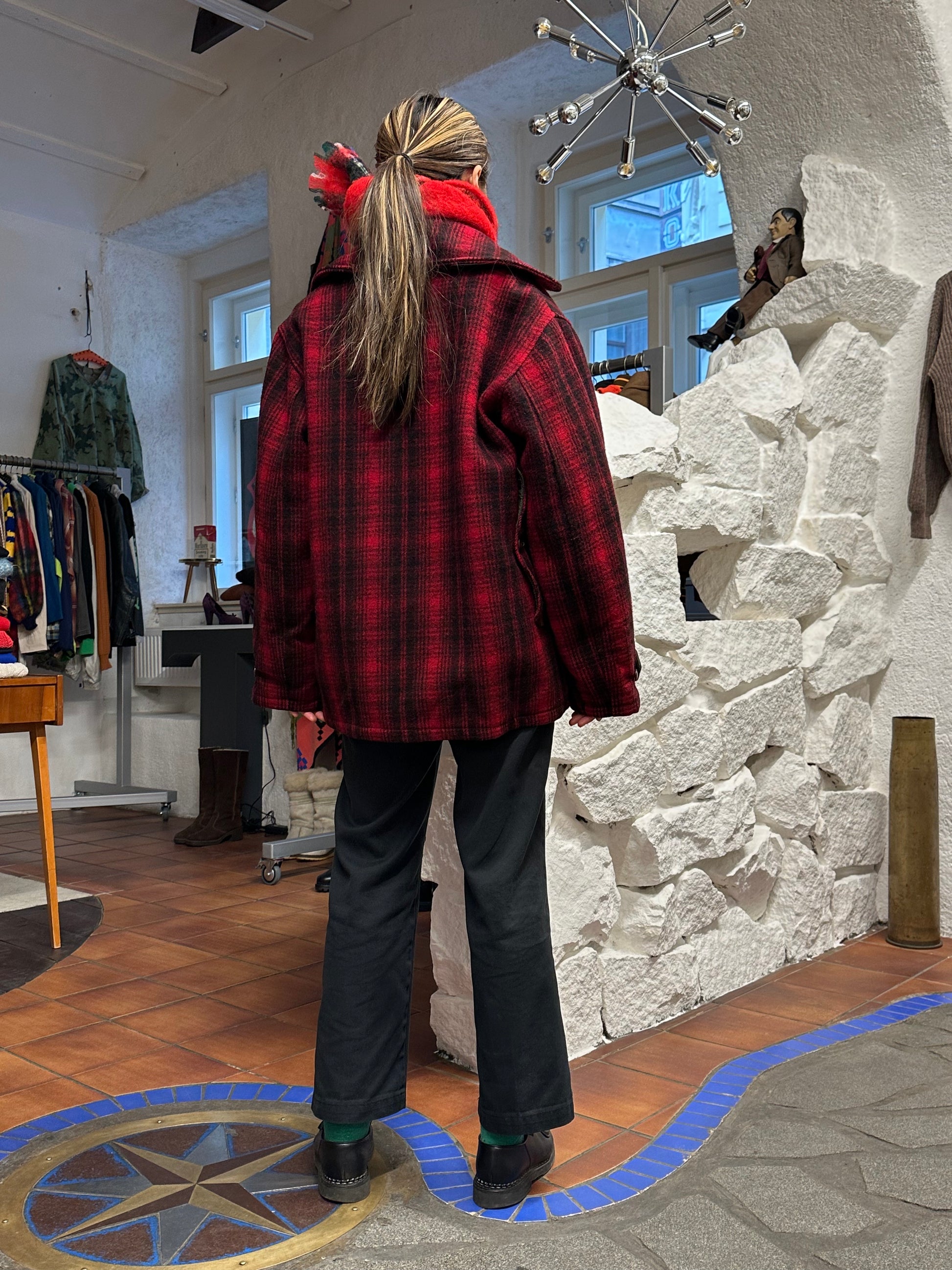 Woolrich Hunting Jacket 50's 60's mackinaw マッキノウ ハンティング Toto Praha Prague プラハ 古着屋 古着 Vintage store Vintage clothing ウールリッチ ハンティングジャケット 50年代 60年代 Made in USA アメリカ古着 ヴィンテージ ユーロ古着 ヨーロッパ古着 Wool Jacket Coat