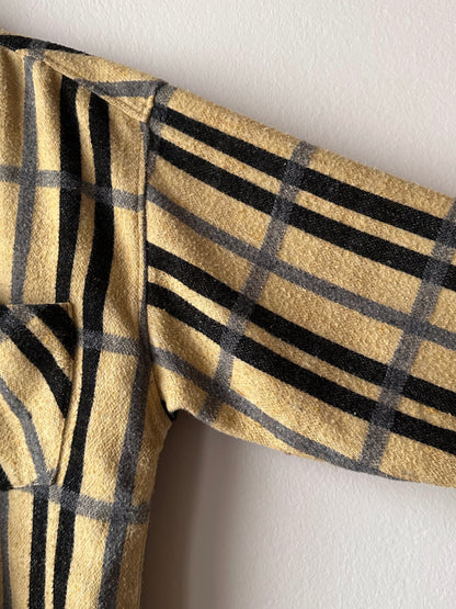 70s Handmade zip-up shirt