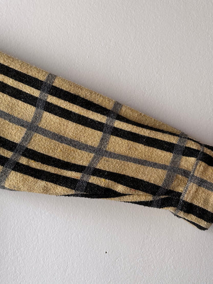 70s Handmade zip-up shirt