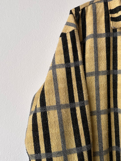 70s Handmade zip-up shirt