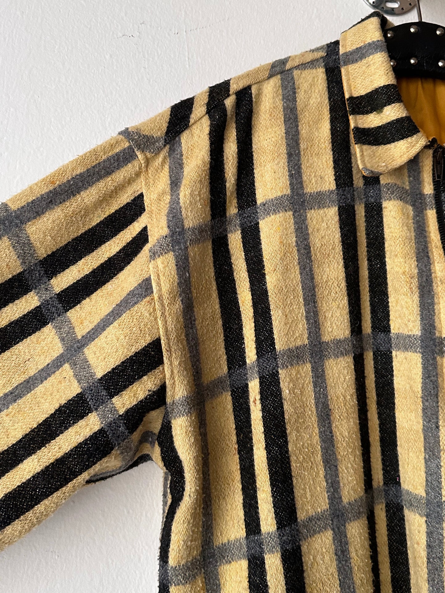 70s Handmade zip-up shirt