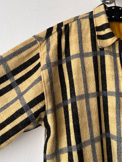 70s Handmade zip-up shirt