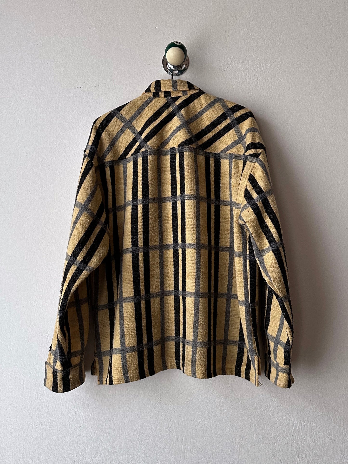 70s Handmade zip-up shirt