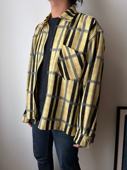 70s Handmade zip-up shirt