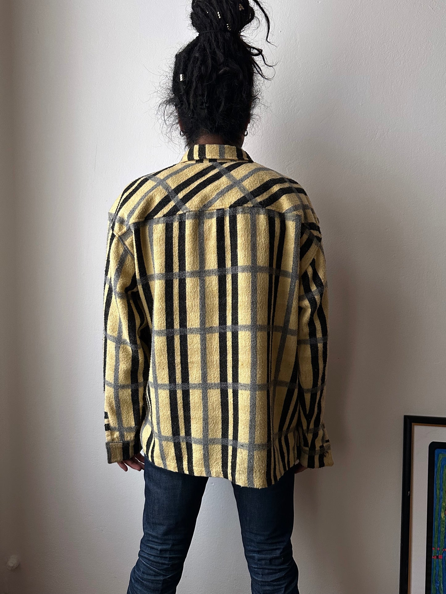 70s Handmade zip-up shirt