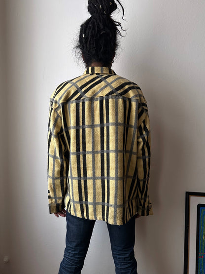 70s Handmade zip-up shirt
