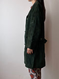 70-80s green suede coat