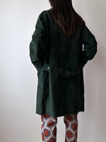 70-80s green suede coat