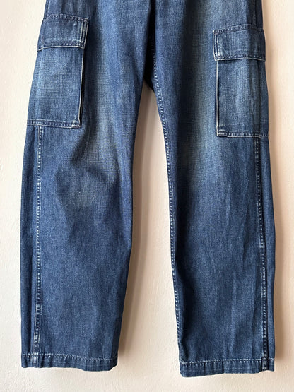 1999s Levi's All Duty denim cargo trousers - w32