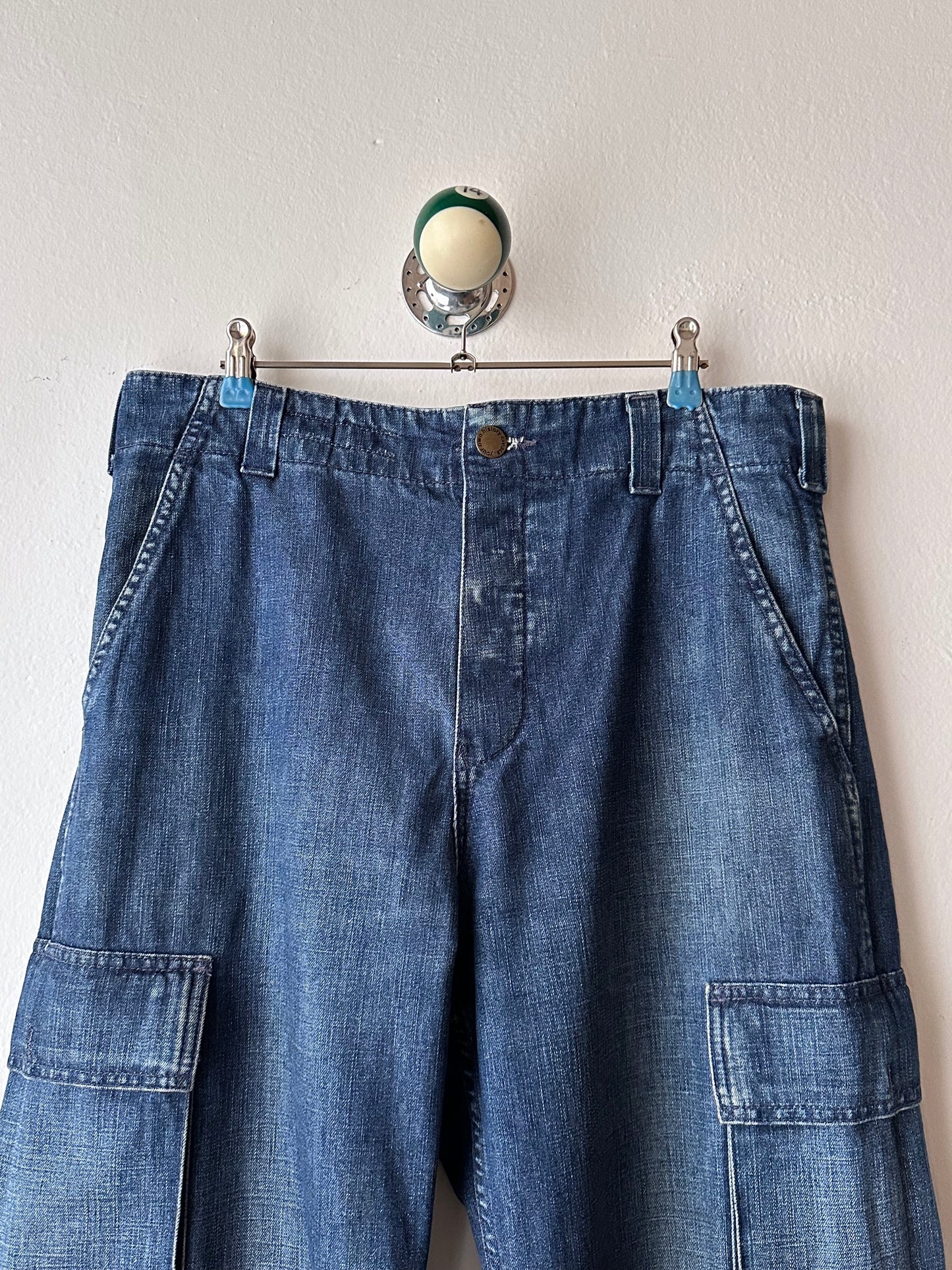 1999s Levi's All Duty denim cargo trousers - w32