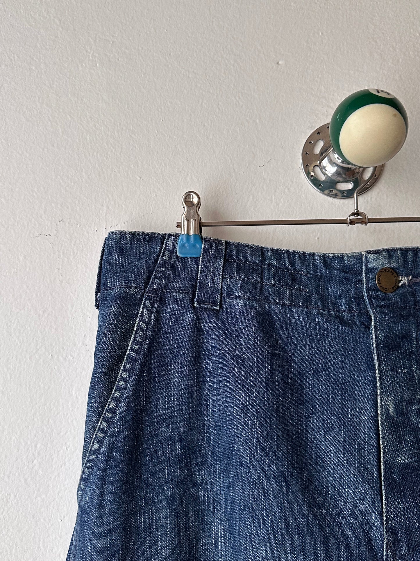 1999s Levi's All Duty denim cargo trousers - w32