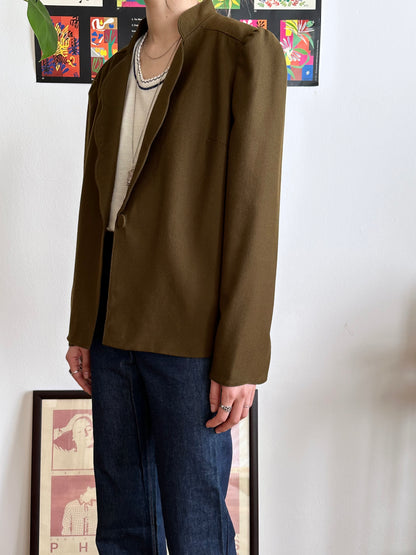 Emmanuelle Khanh olive brown jacket