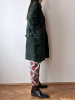 70-80s green suede coat