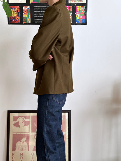 Emmanuelle Khanh olive brown jacket