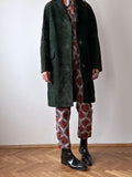 70-80s green suede coat