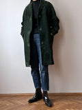 70-80s green suede coat