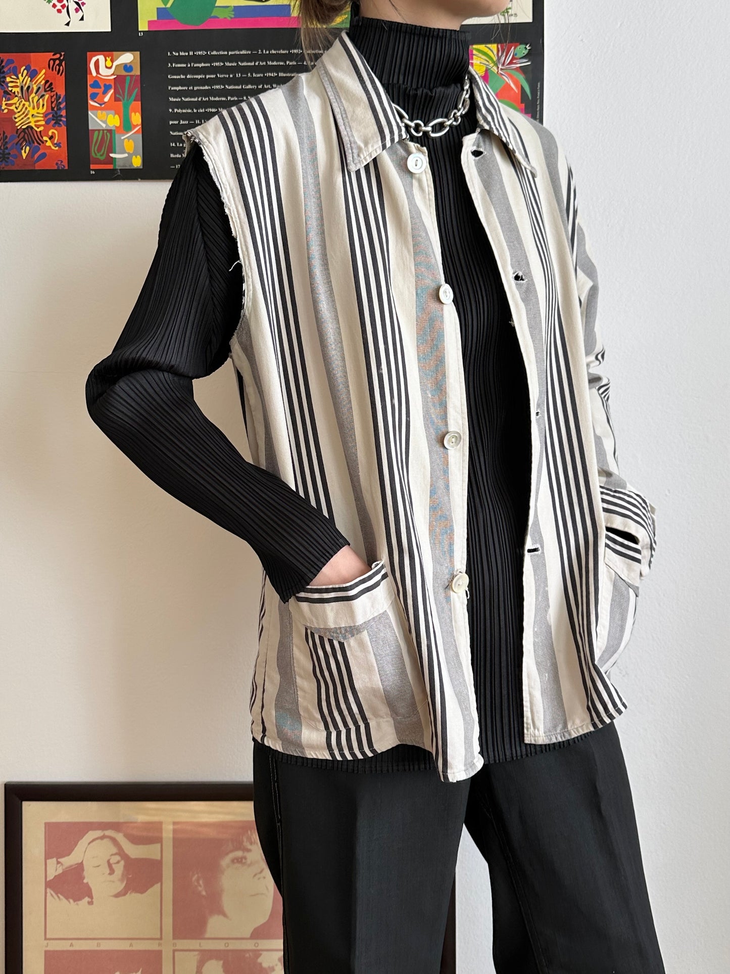 60s Broken pyjama shirt