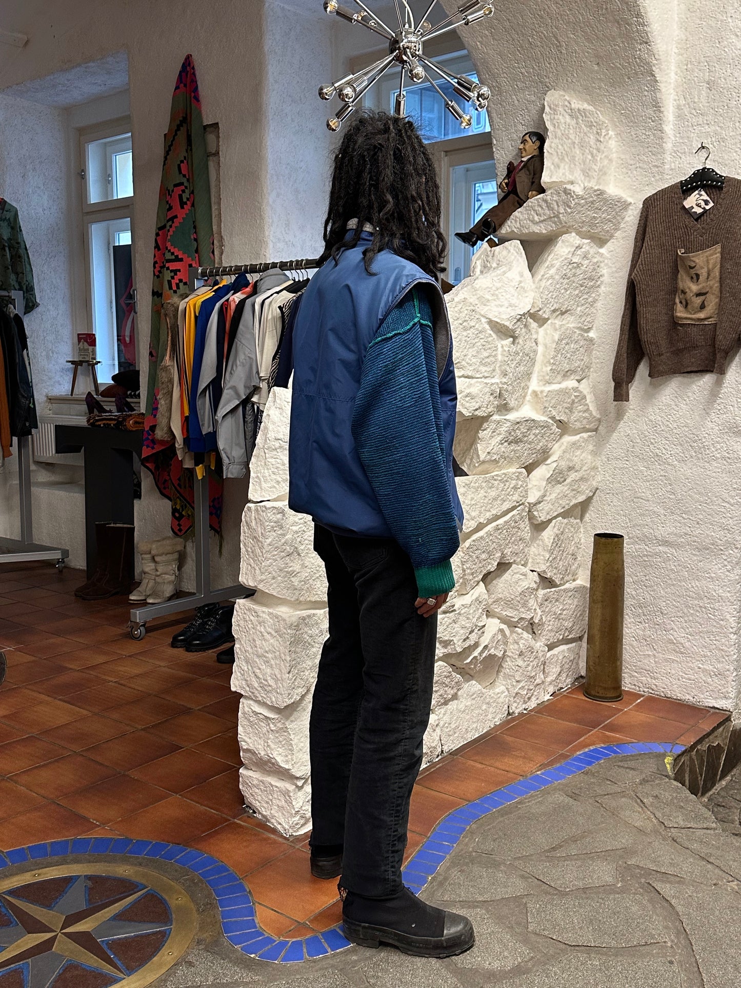 90's 90年代 Patagonia パタゴニア Toto Praha Prague プラハ 古着屋 古着 Vintage store Vintage clothing Made in USA Vest ベスト Fleece フリース アメリカ古着 ユーロ古着 ヨーロッパ古着 Blue 青 アウトドア Outdoor ヴィンテージ