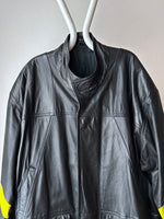 90s Czech work leather coat