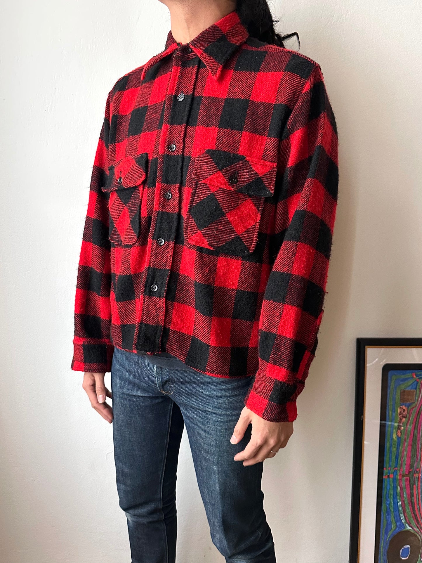 1970s Cropped wool shirt