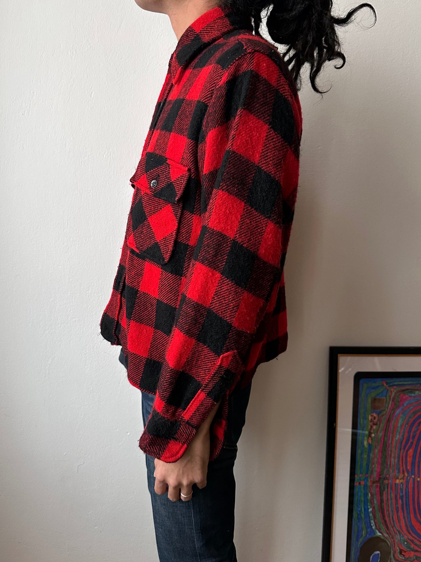 1970s Cropped wool shirt