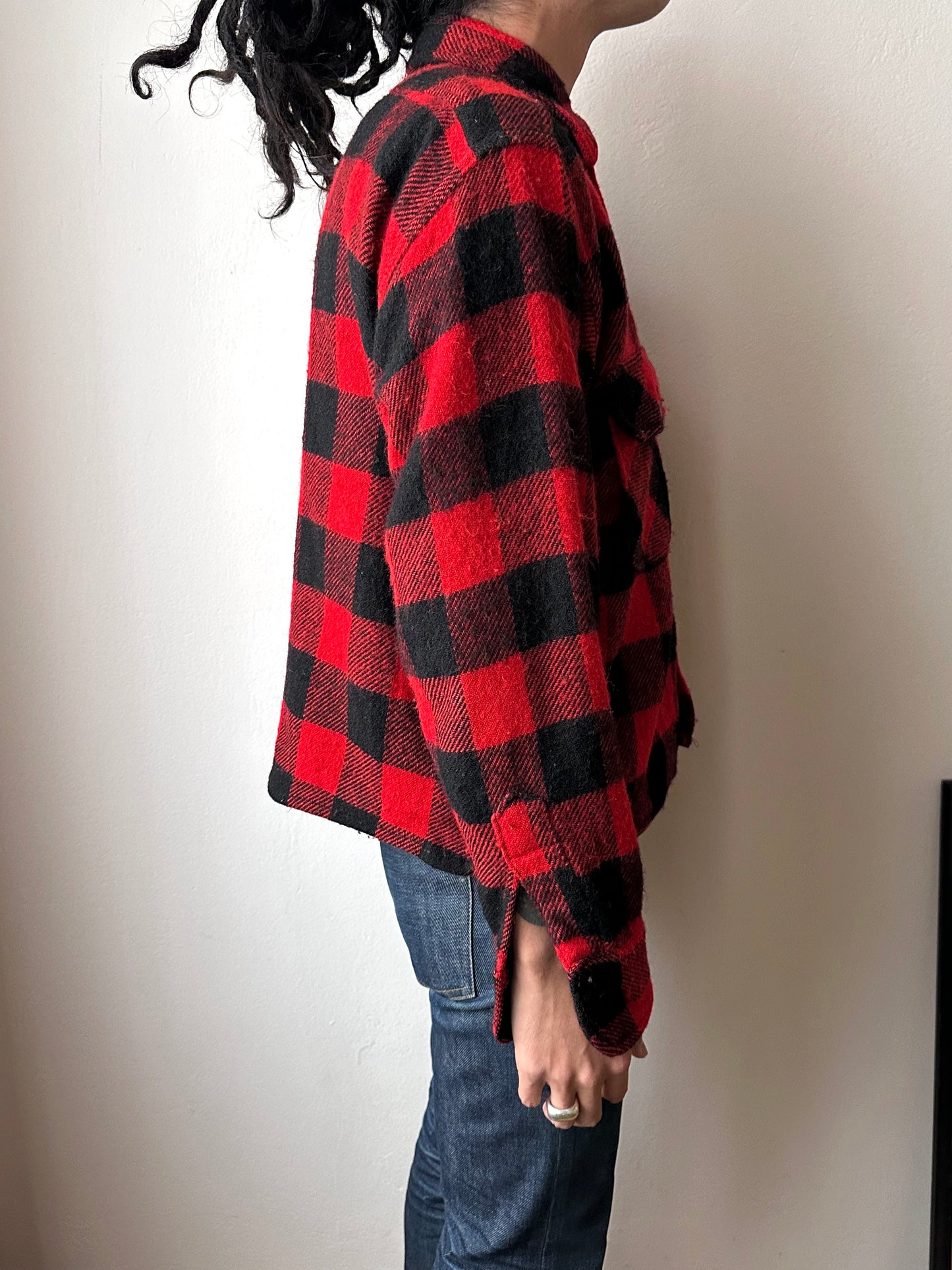 1970s Cropped wool shirt