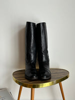 vintage ostrich leather boots