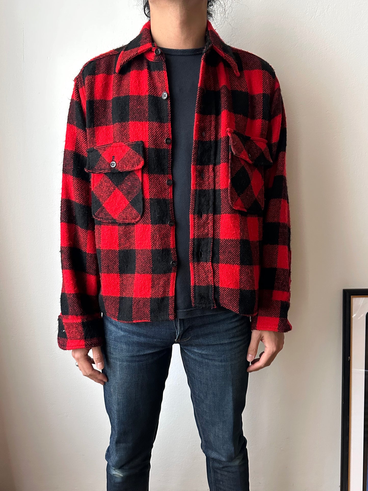 1970s Cropped wool shirt