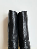 vintage ostrich leather boots