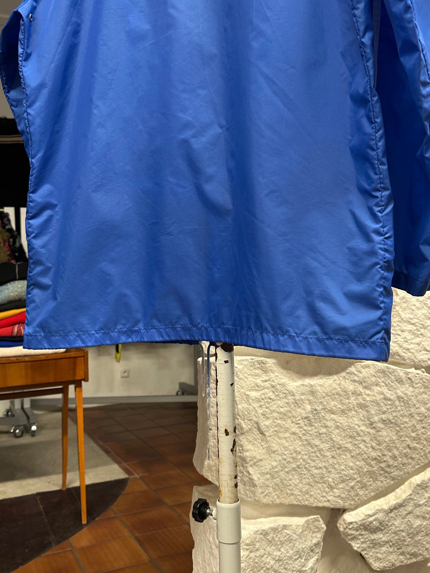 90's 90年代 Adidas アディダス Nylon Jacket ナイロン Vintage store Vintage clothing Toto Praha Prague プラハ 古着屋 古着 Blue 青 ユーロ古着 ヨーロッパ古着 古着卸 