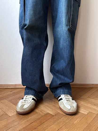 1999s Levi's All Duty denim cargo trousers - w32