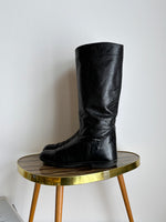 vintage ostrich leather boots