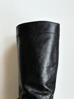 vintage ostrich leather boots