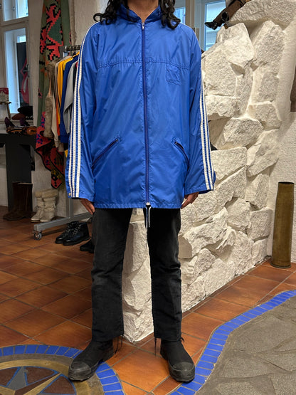 90's 90年代 Adidas アディダス Nylon Jacket ナイロン Vintage store Vintage clothing Toto Praha Prague プラハ 古着屋 古着 Blue 青 ユーロ古着 ヨーロッパ古着 古着卸 