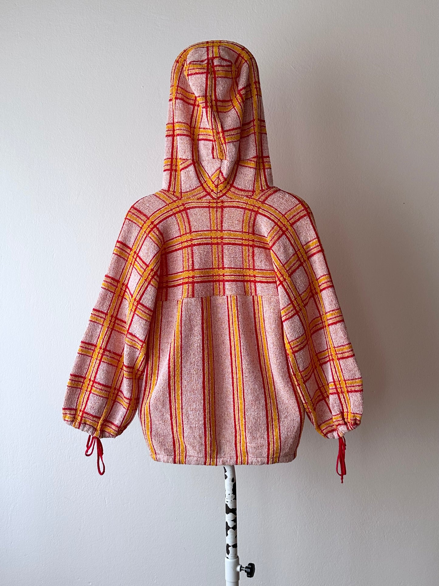 80s pile hoodie smock