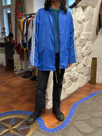 90's 90年代 Adidas アディダス Nylon Jacket ナイロン Vintage store Vintage clothing Toto Praha Prague プラハ 古着屋 古着 Blue 青 ユーロ古着 ヨーロッパ古着 古着卸 