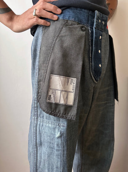 1999s Levi's All Duty denim cargo trousers - w32