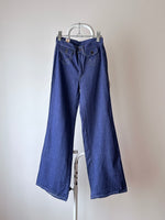 70s vat dyed wide denim