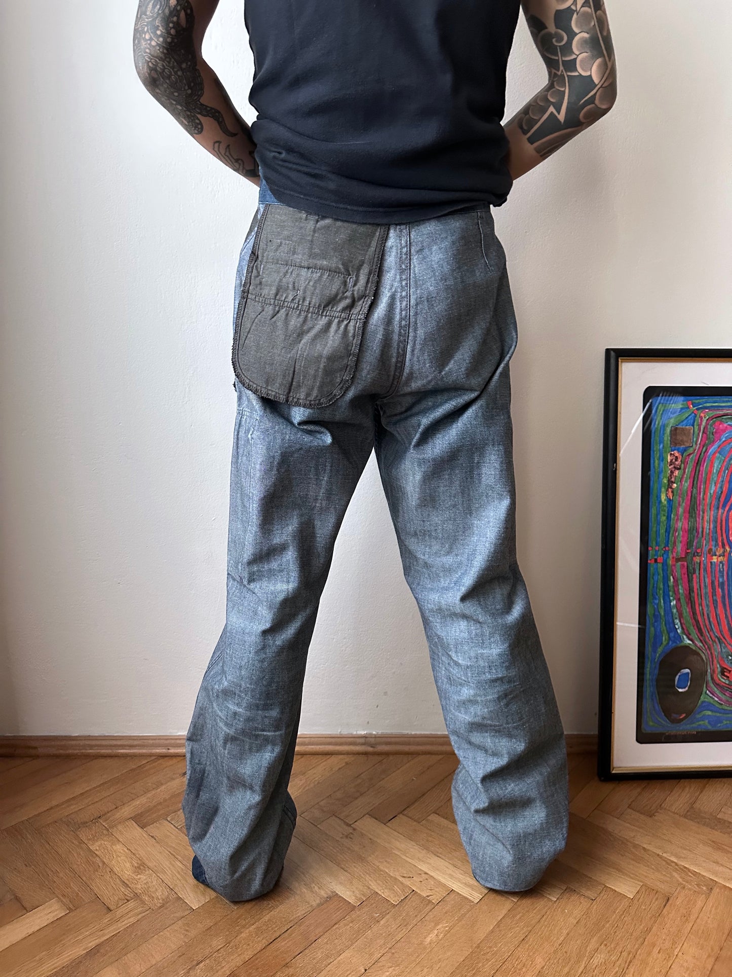 1999s Levi's All Duty denim cargo trousers - w32