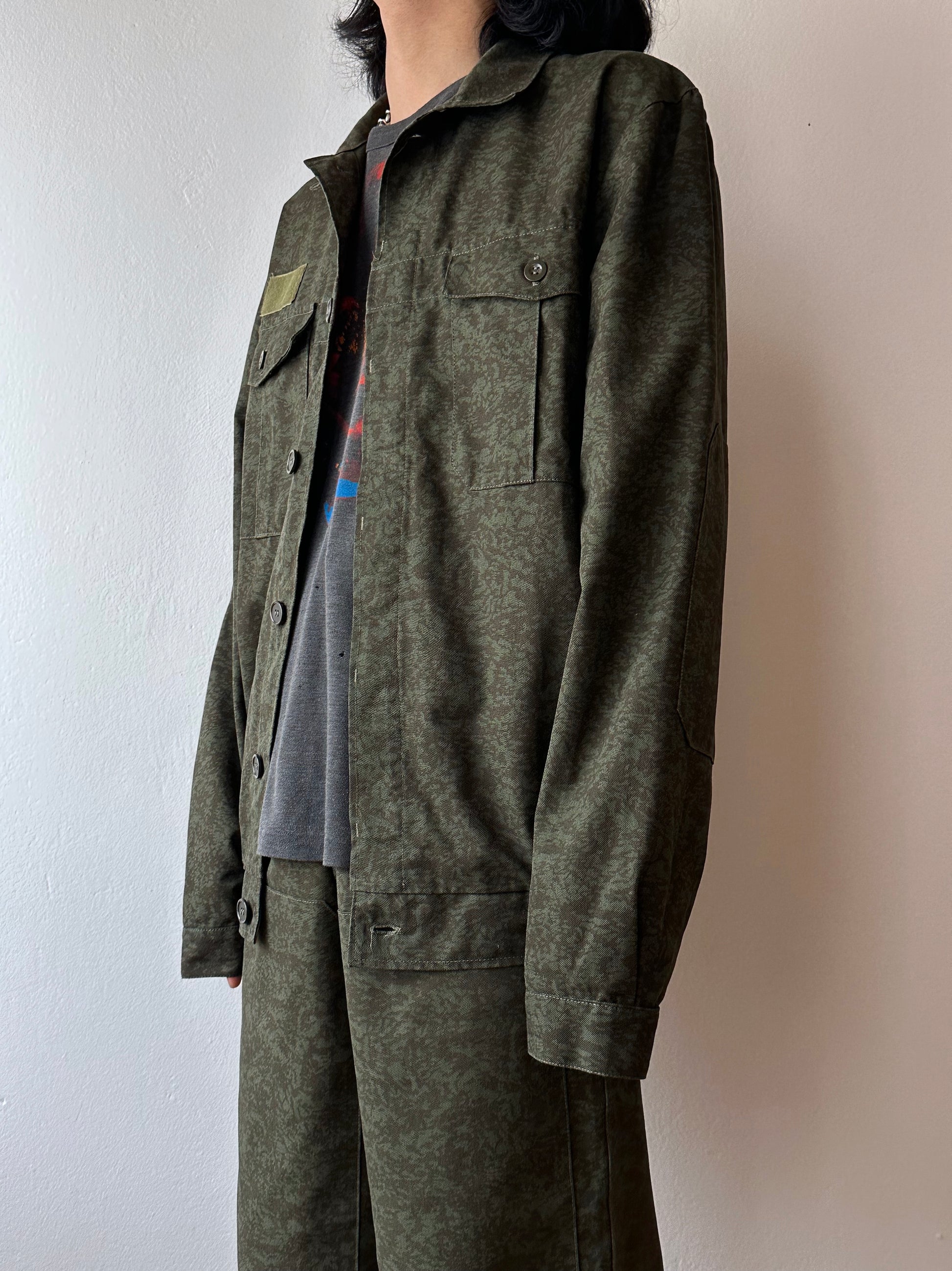 Czech military work suit vintage army camo Praha vintage store prague vintage store ユーロ古着 ヨーロッパ古着 チェコ プラハ 古着屋