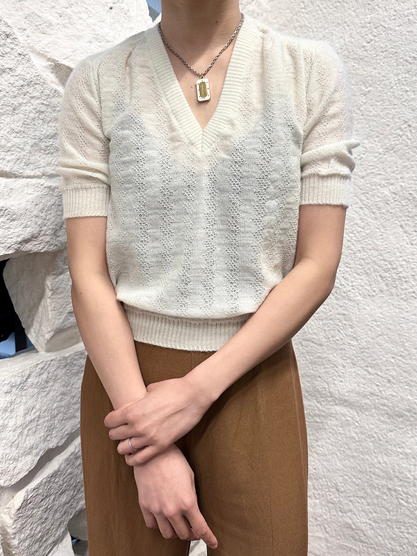 80s Czechoslovakia knit tee dead stock