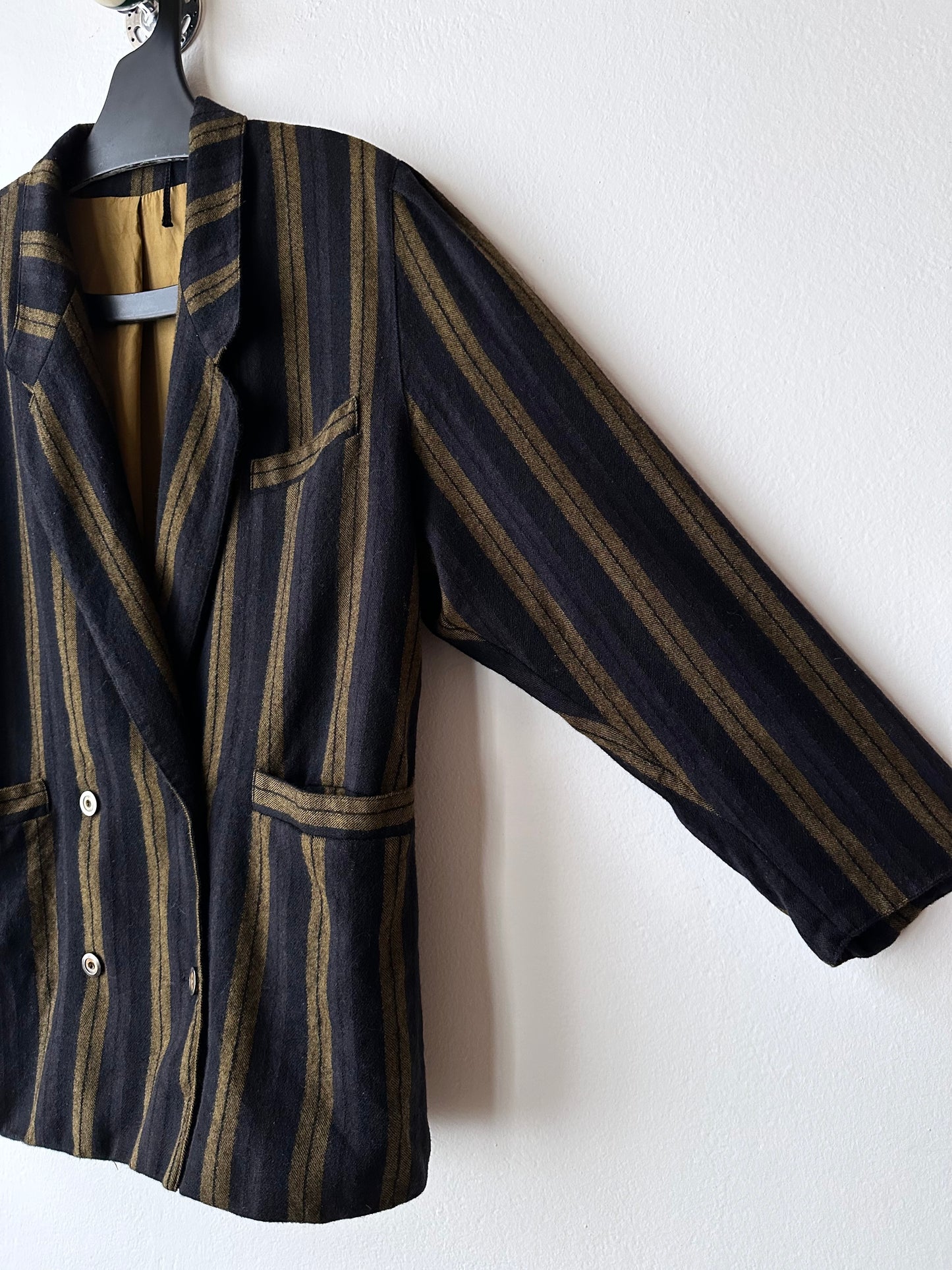 80s striped tailored jacket