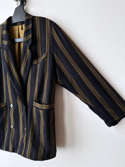 80s striped tailored jacket