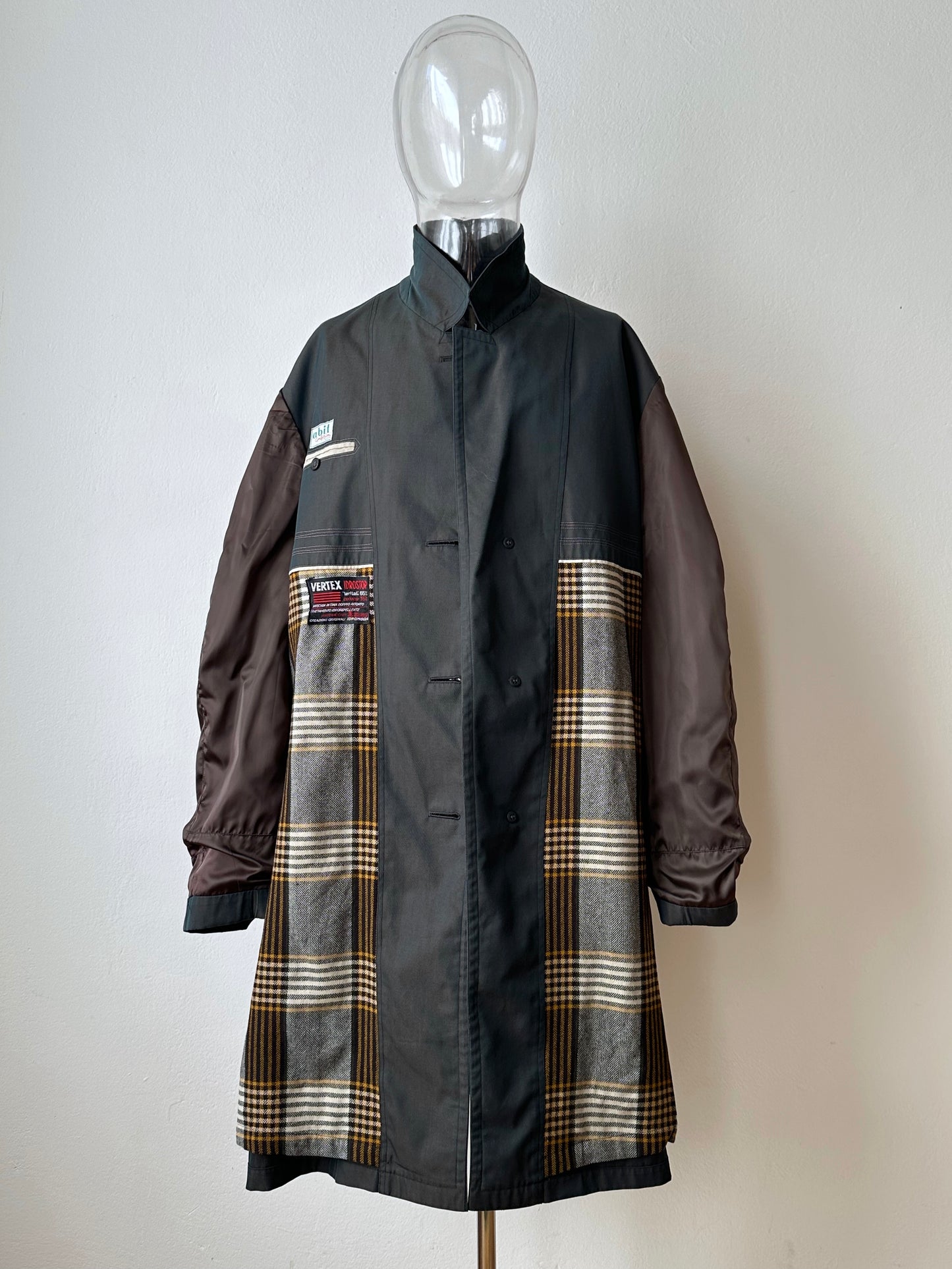1980s Italian Iridescent waterproof coat
