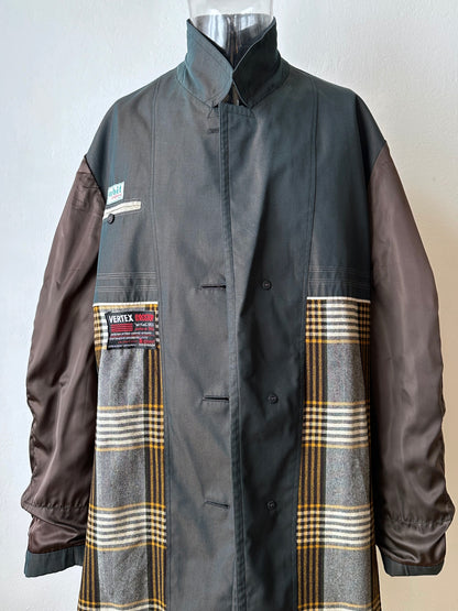 1980s Italian Iridescent waterproof coat