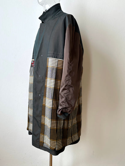 1980s Italian Iridescent waterproof coat