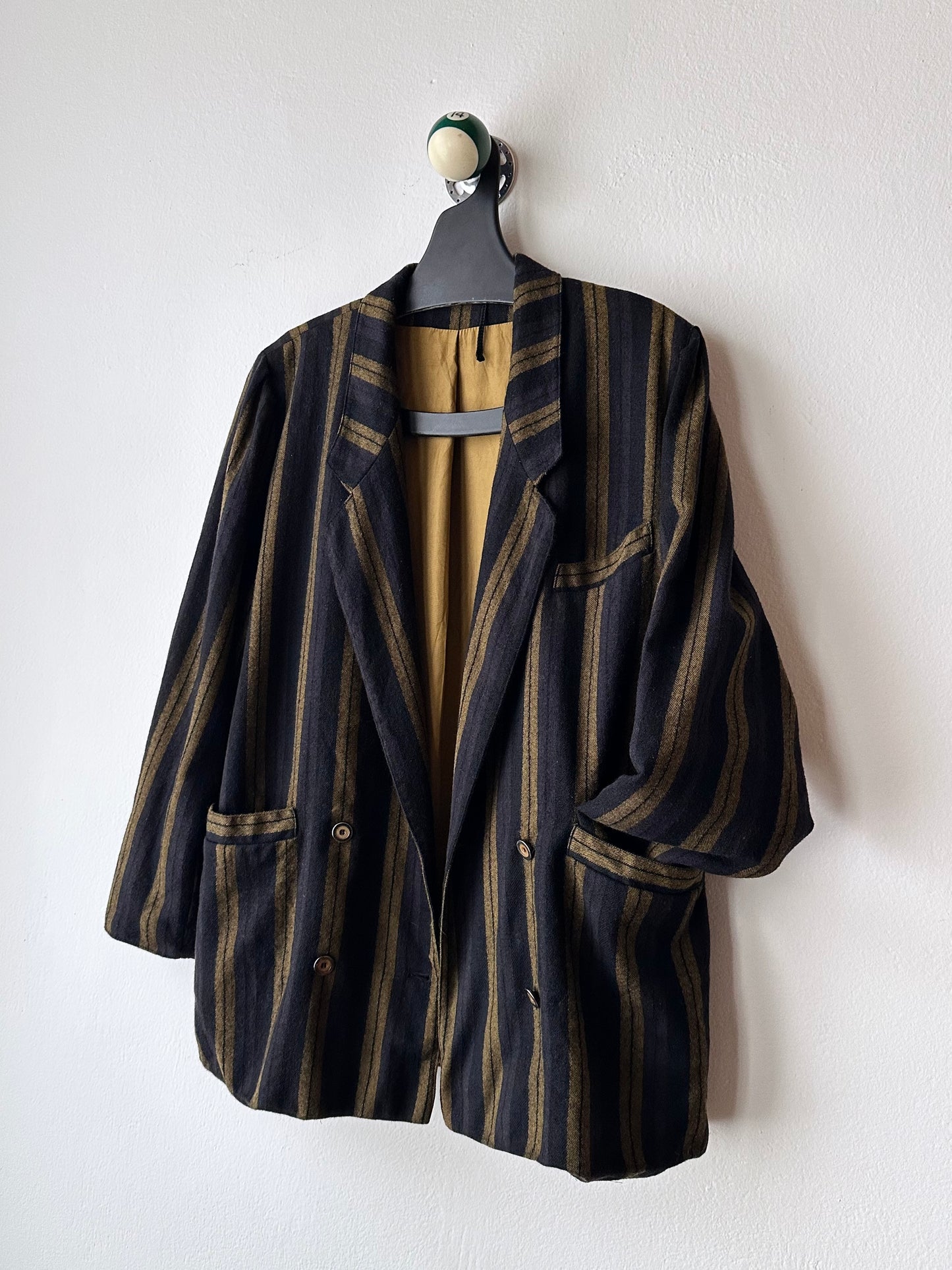 80s striped tailored jacket