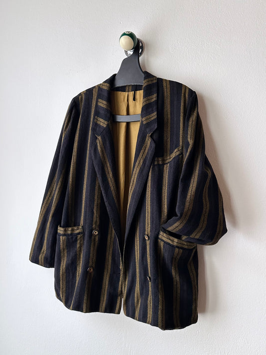 80s striped tailored jacket