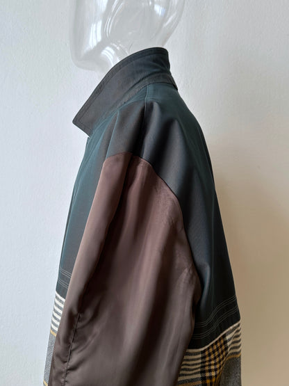 1980s Italian Iridescent waterproof coat