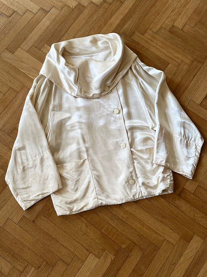 1980-90s Switzerland rayon satin jacket